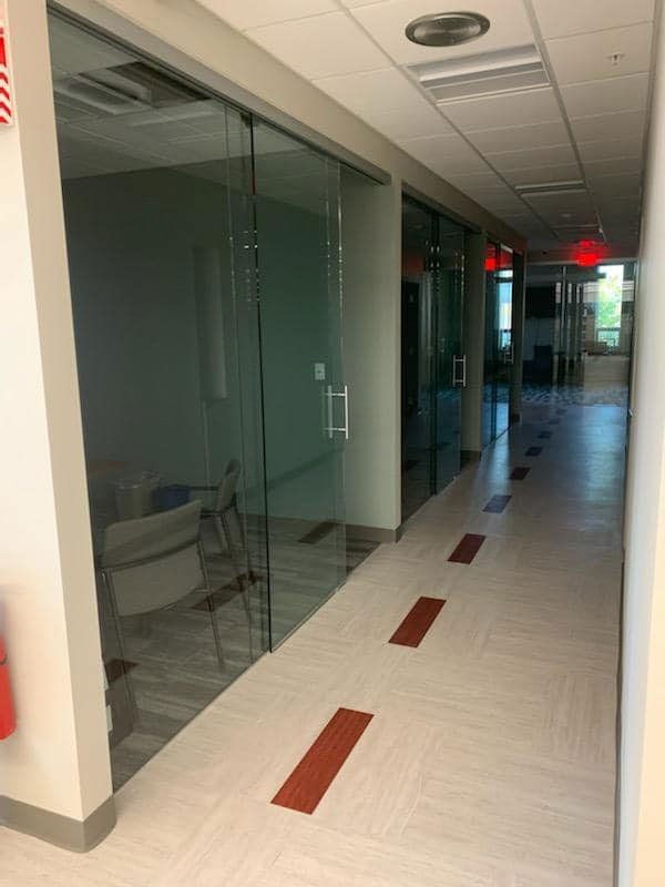 Commercial Glass Doors and Meeting Room
