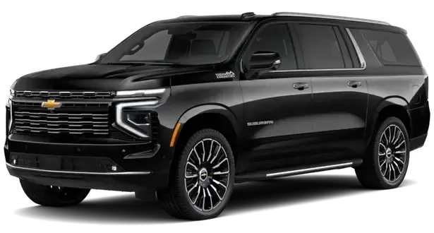 Black Chevrolet Suburban SUV.