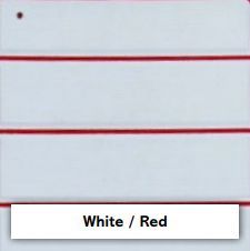 Marine decking colour option: red and white