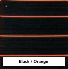 Marine decking colour option: black and orange