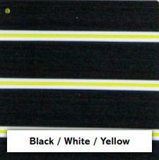 Marine decking colour option: yellow white and black