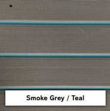 Marine decking colour option: teal and light grey