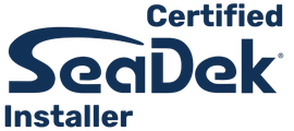 A certified seadek installer logo on a white background.