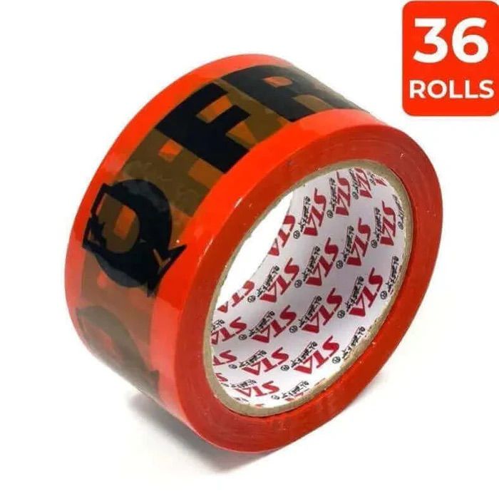 36 Rolls Fragile Packing Tape 48 mm x 66 m