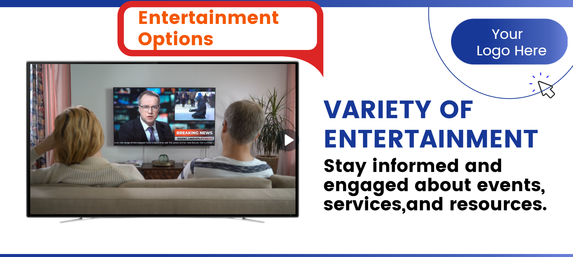 Two people are sitting on a couch watching a television.