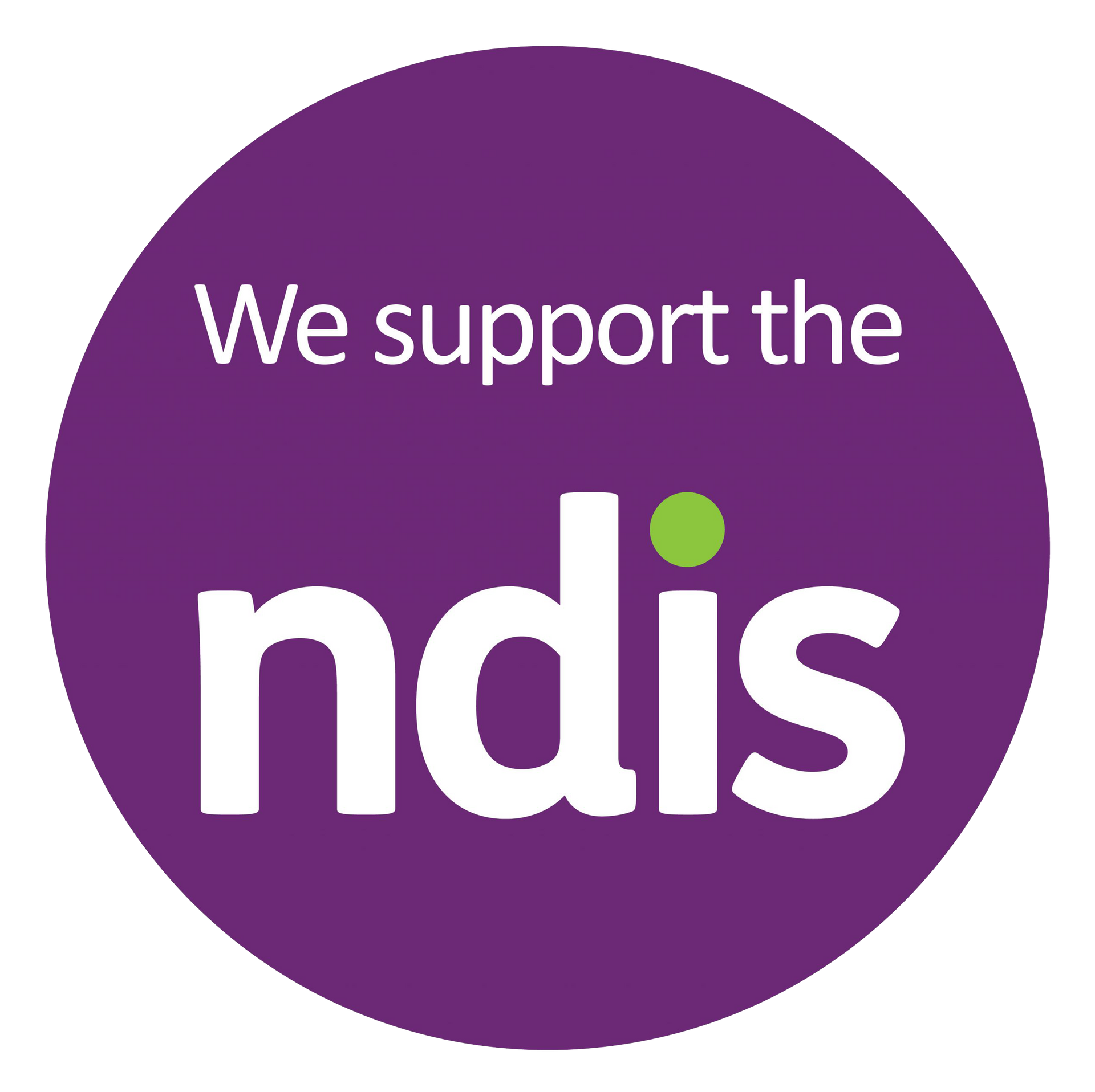 We Support the NDIS logo