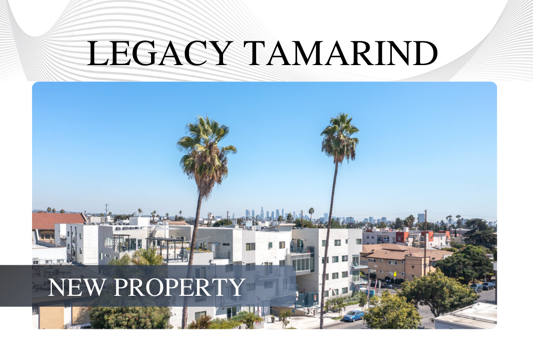 Photo of Legacy Tamarind in Hollywood, California. 2021 build complex featuring 32 apartments. 