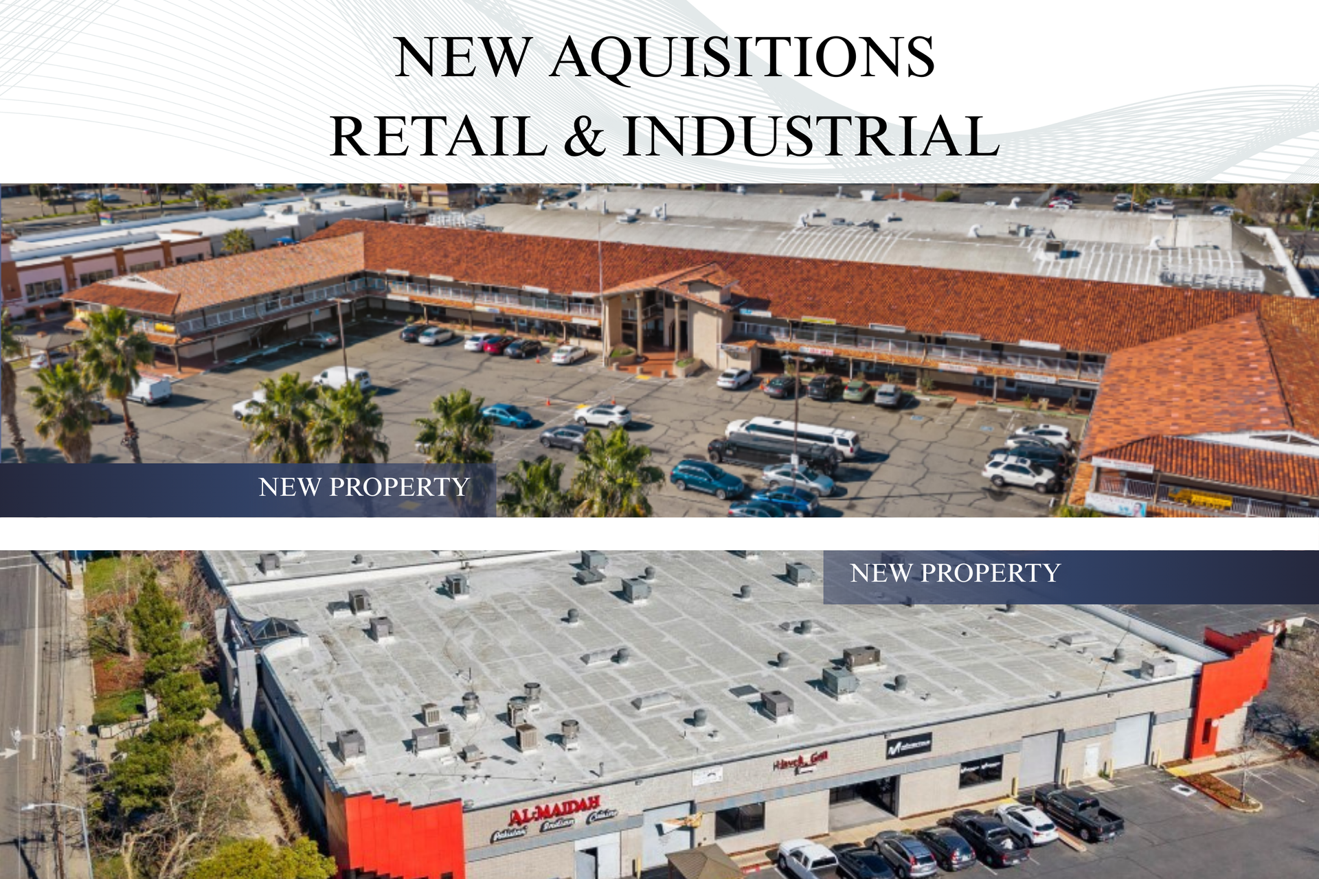 Qualfax acquires two Sacramento properties—prime retail and industrial spaces for investors.
