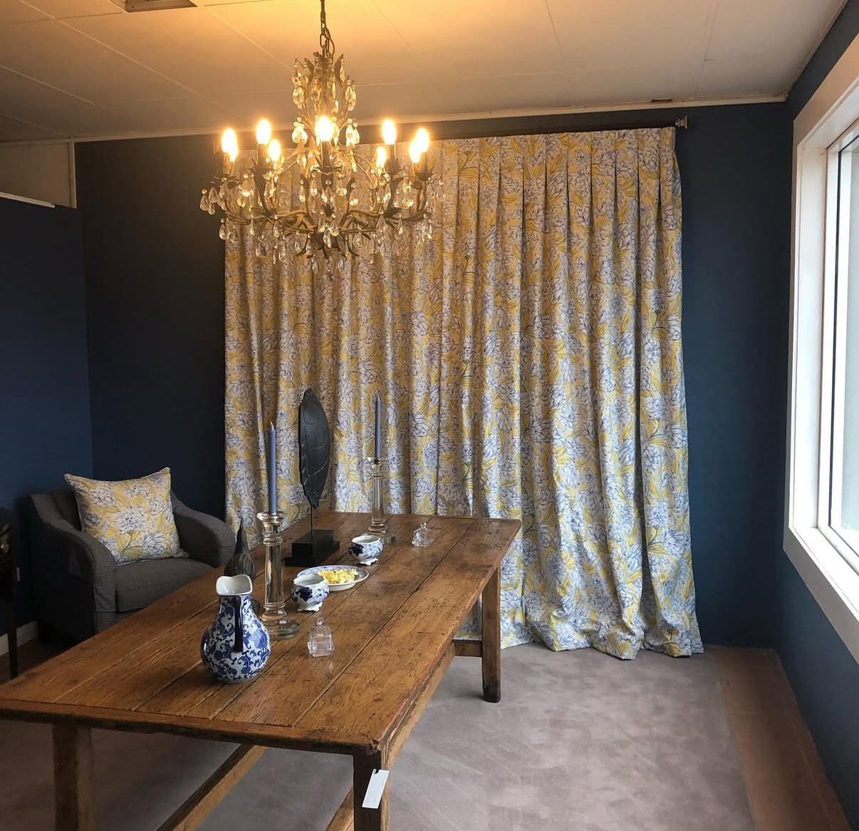Light Grey Full Length Curtains — Curtain Designs in Bowral, NSW