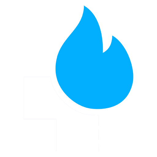 Daily wins icon logo in white and blue
