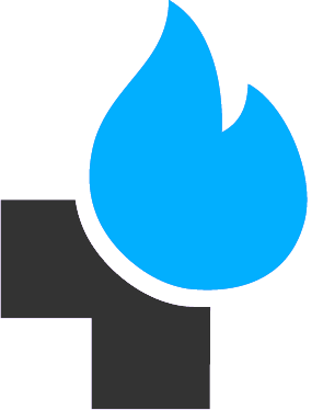 Daily wins icon logo in grey and blue