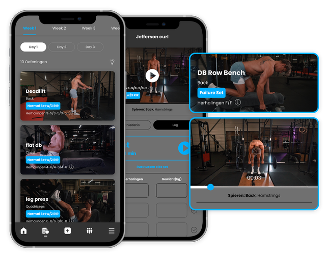 Daily wins workout app screens