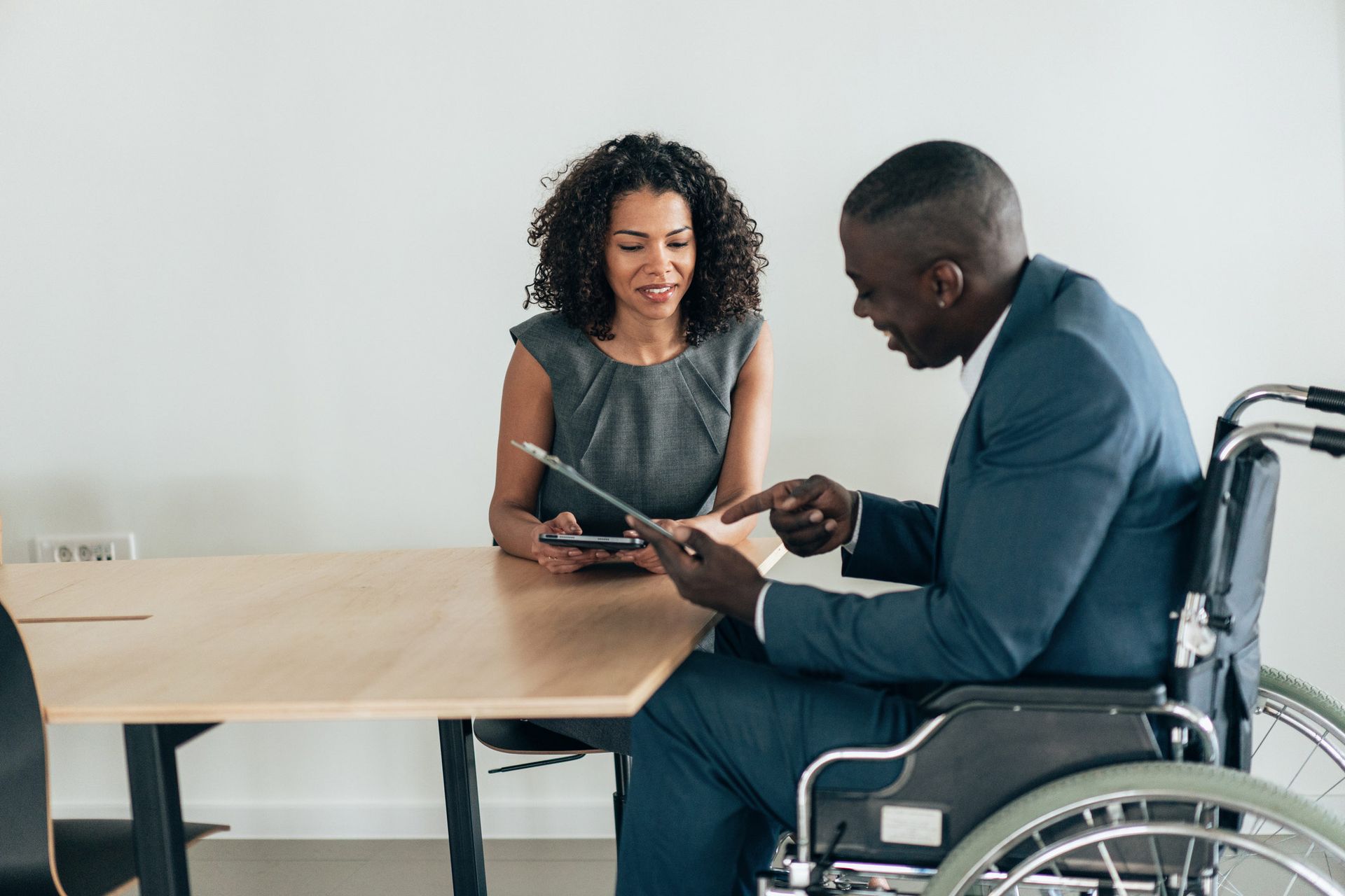 Conversation with an attorney about social security disability benefits. Conversation with an attorney about social security disability benefits.