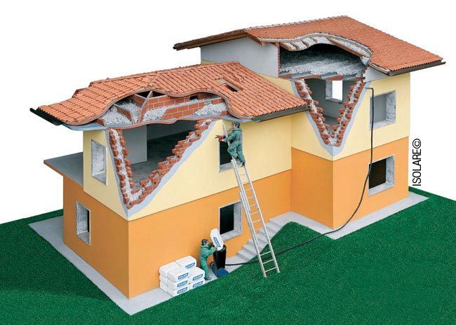 isolamento termico fibra di cellulosa