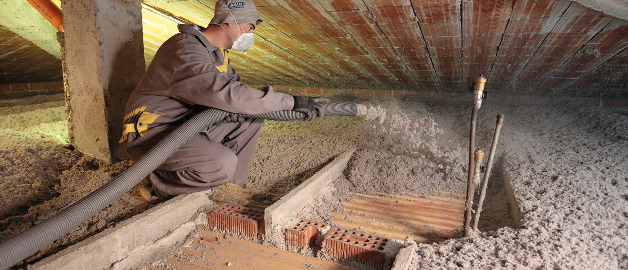 Insufflaggio in fibra di cellulosa isolare