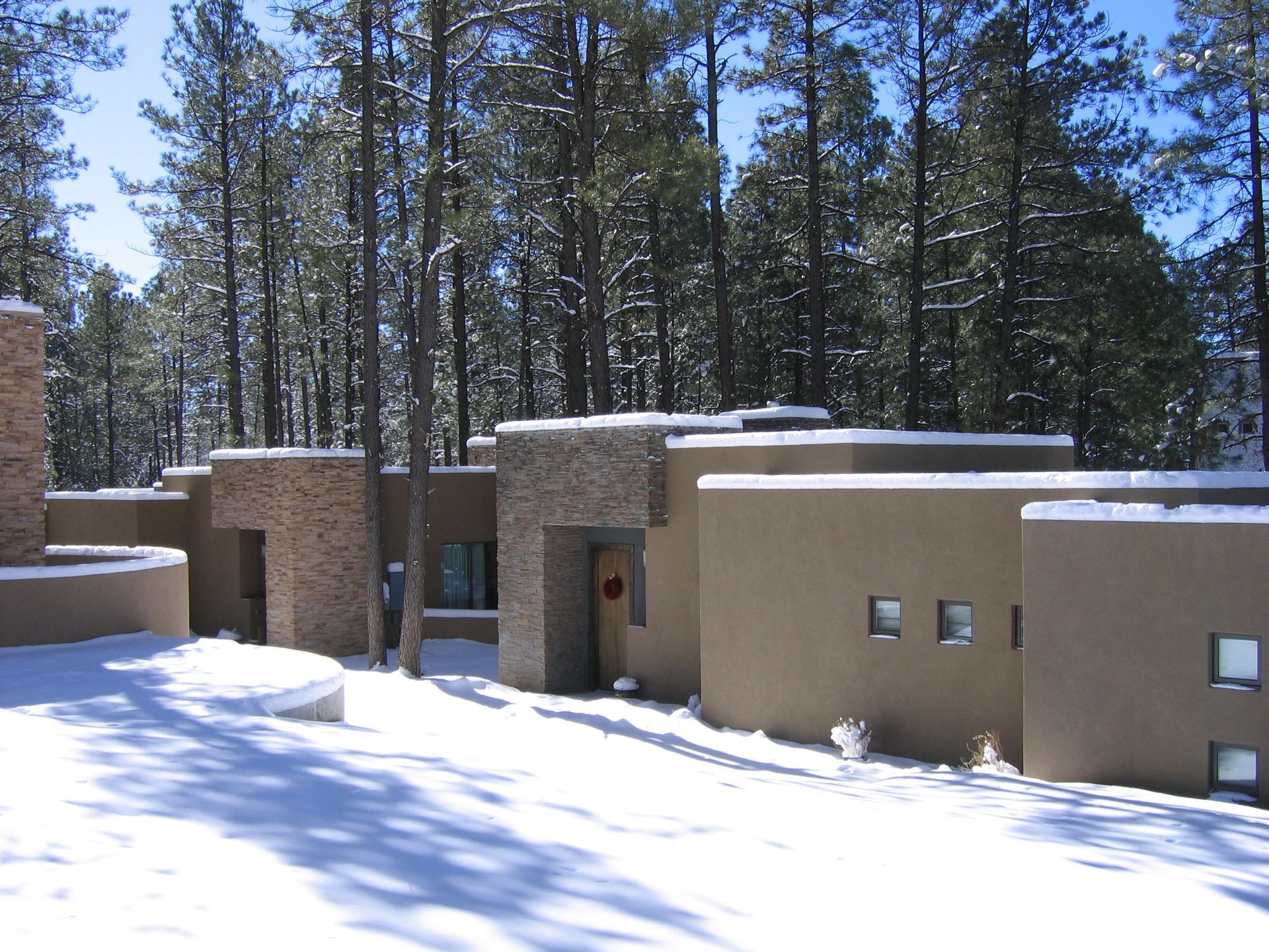 snowy Casita exterior