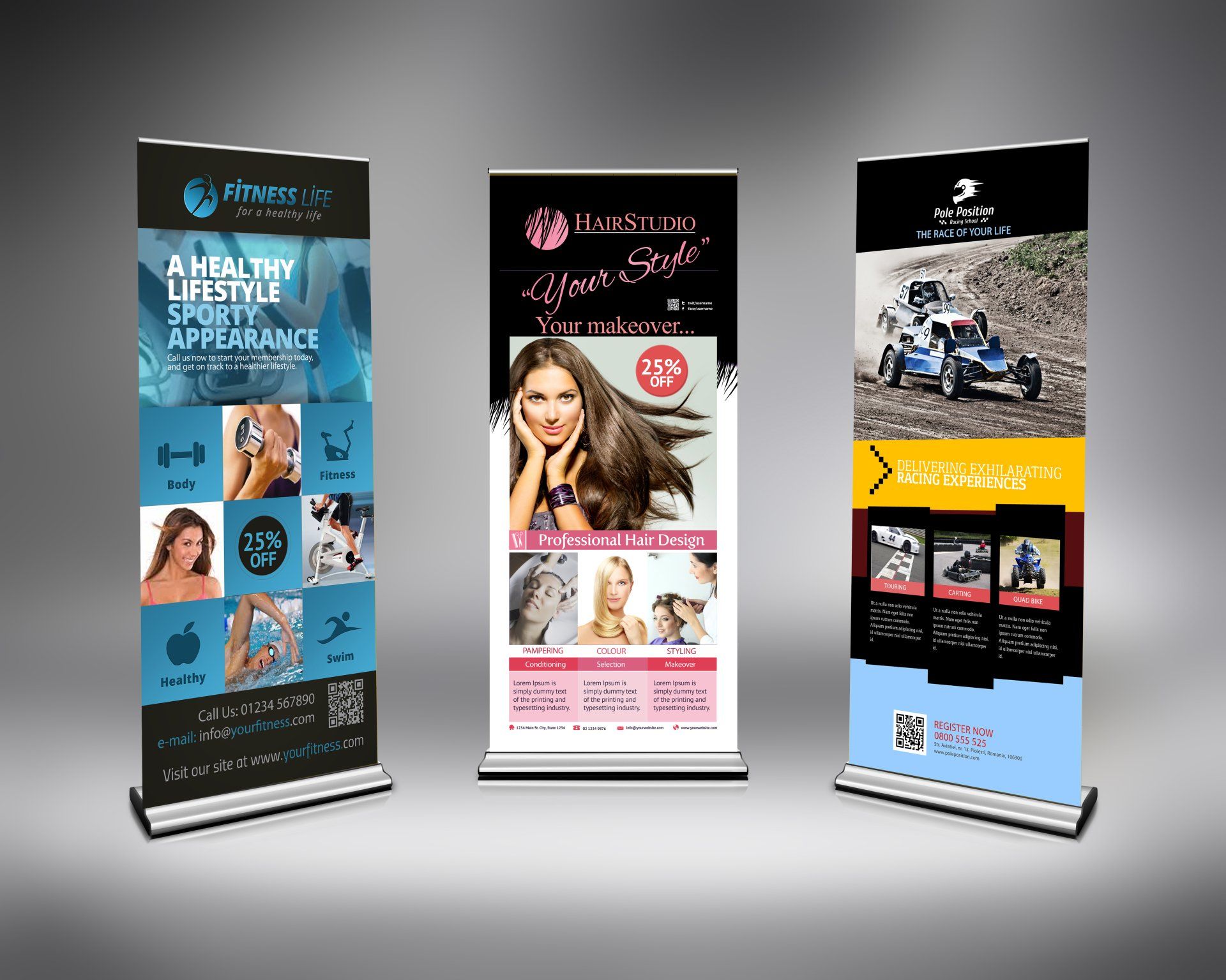 Banner designs, Urbandog Media