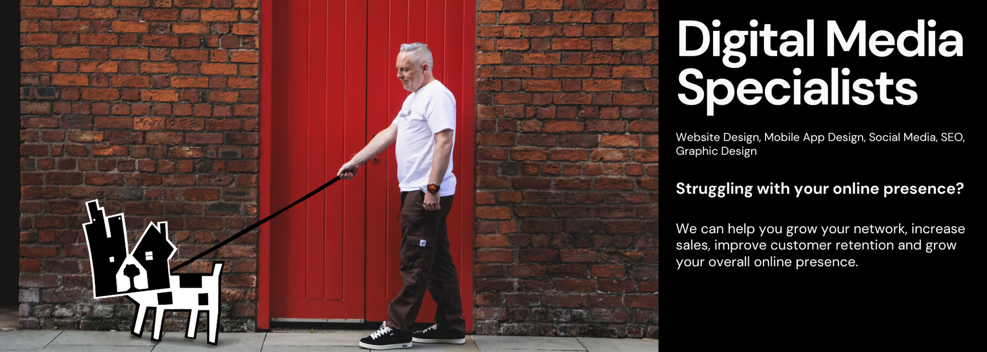 Urbandog Media Header, showing Marcus Johnson and Digital Dog