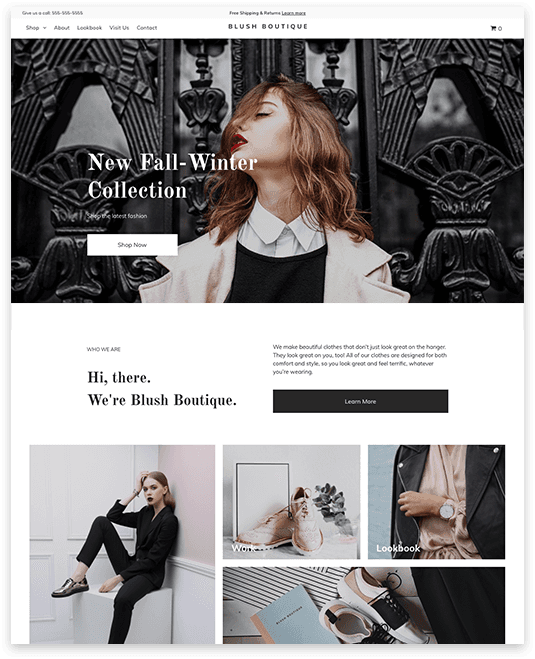 Clothing collection website example, Urbandog Media