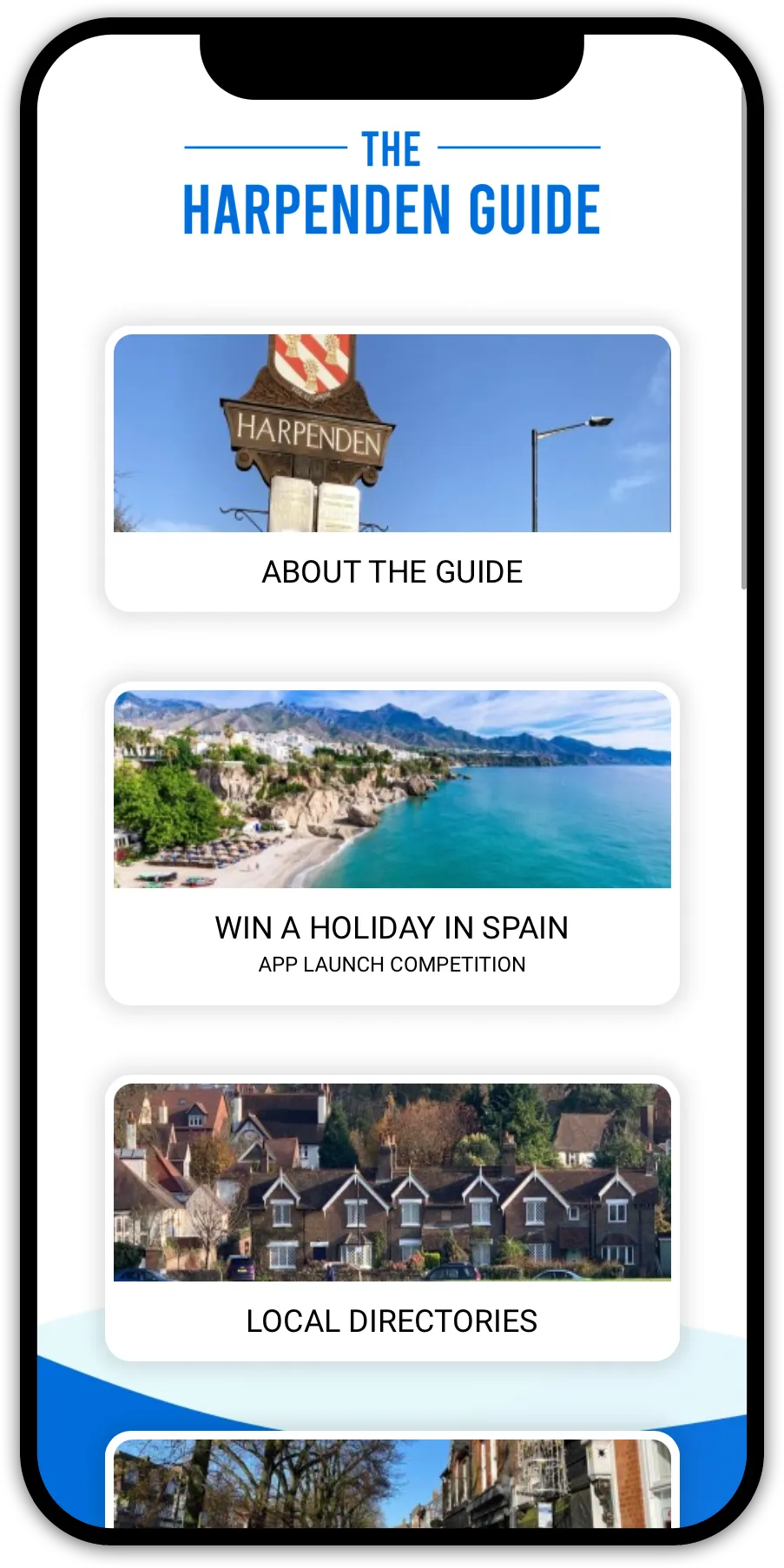 The Harpenden Guide, Mobile App, Urbandog Media