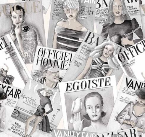 carta da parati fantasia giornale