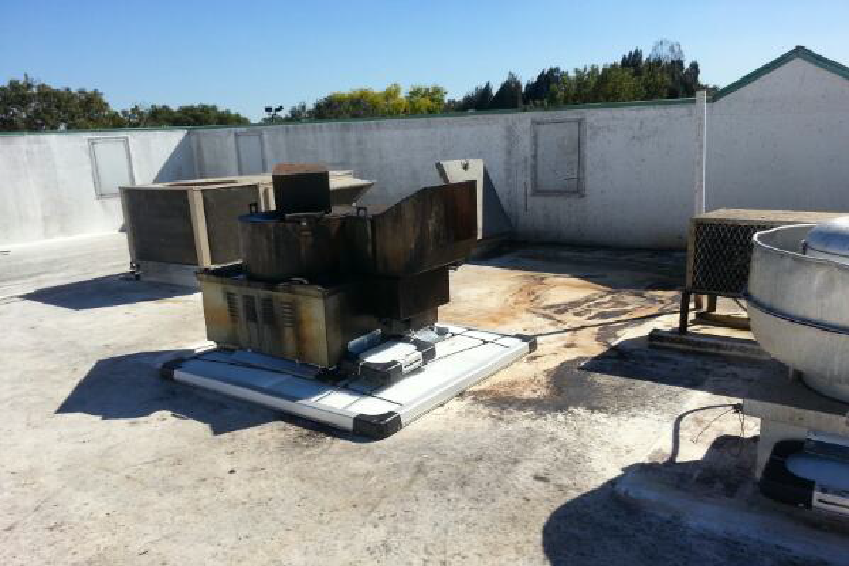 grease containment systems for roofing contractors