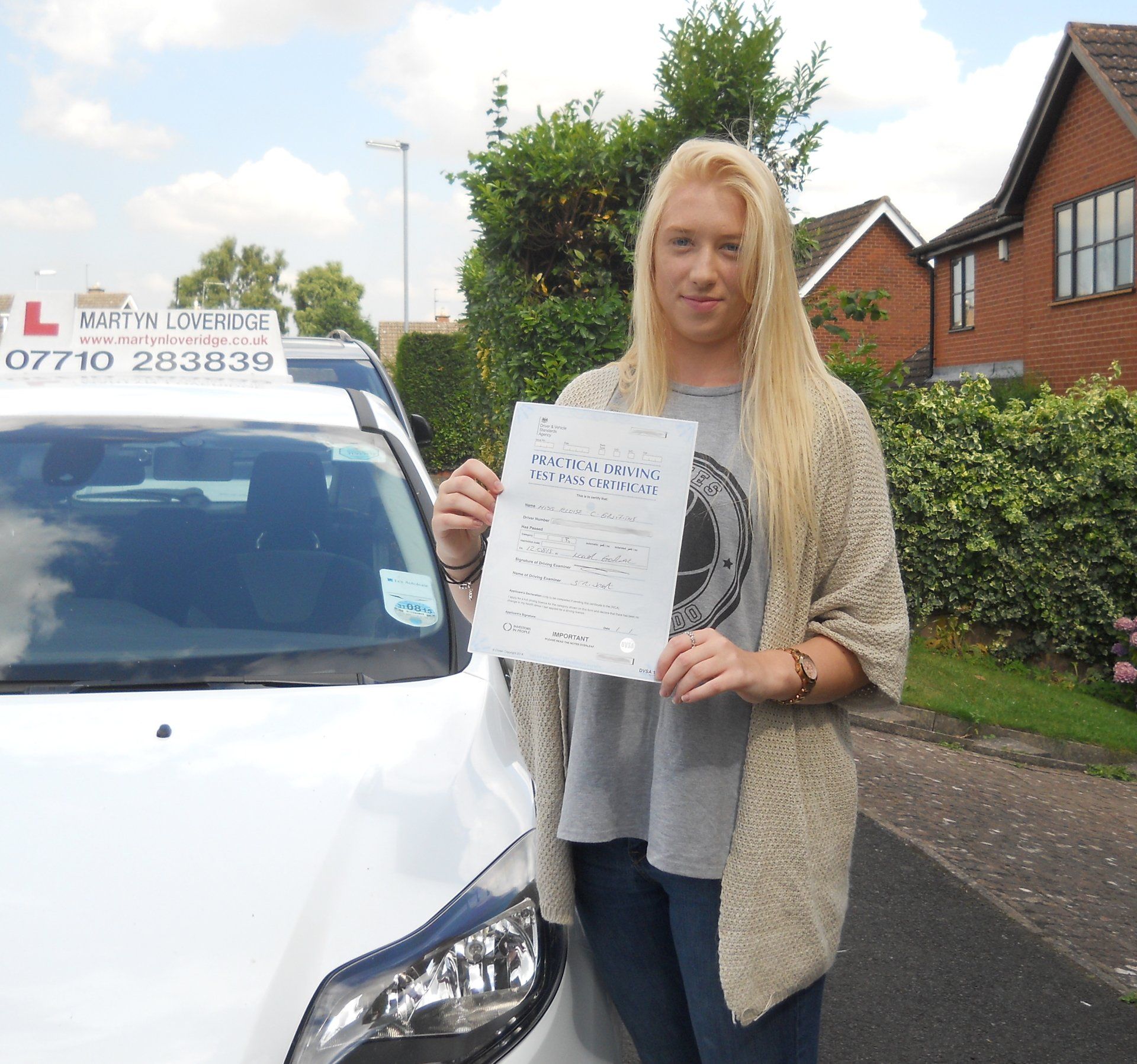 Martyn Loveridge Driver Training's customer 88