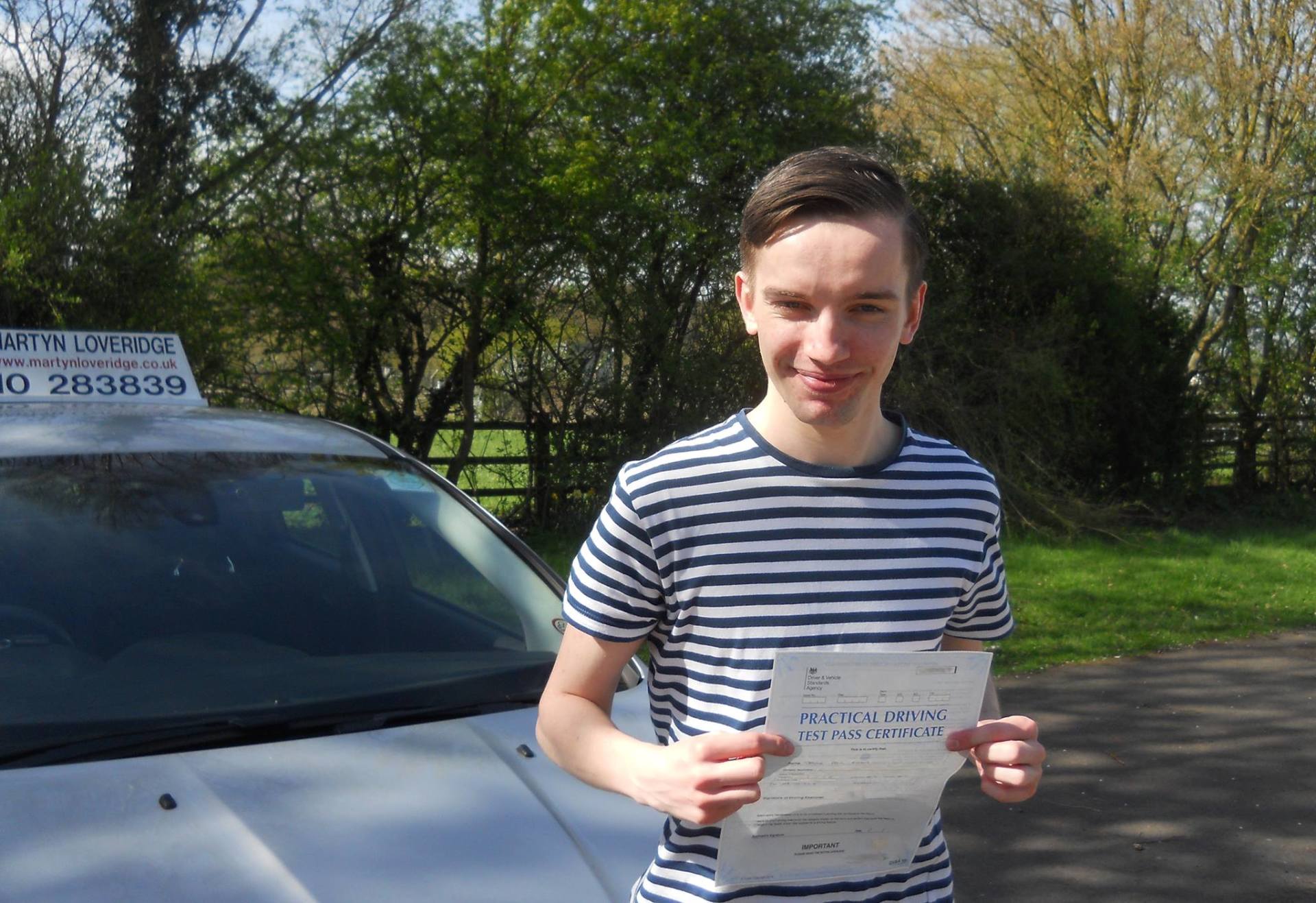 Martyn Loveridge Driver Training's customer 85