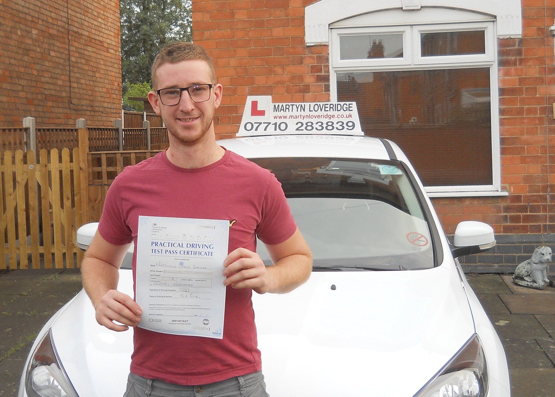 Martyn Loveridge Driver Training's customer 52