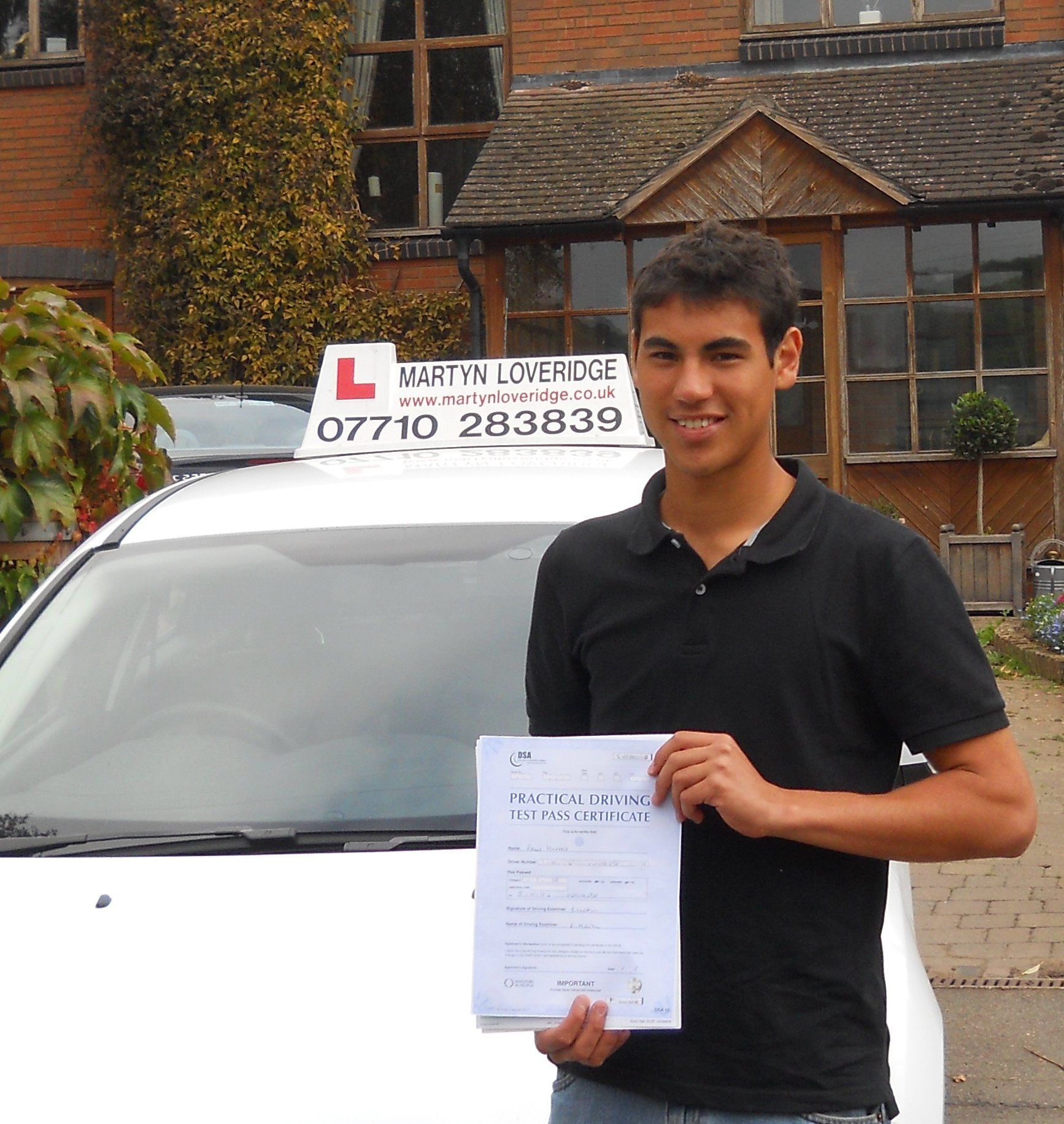 Martyn Loveridge Driver Training's customer 49