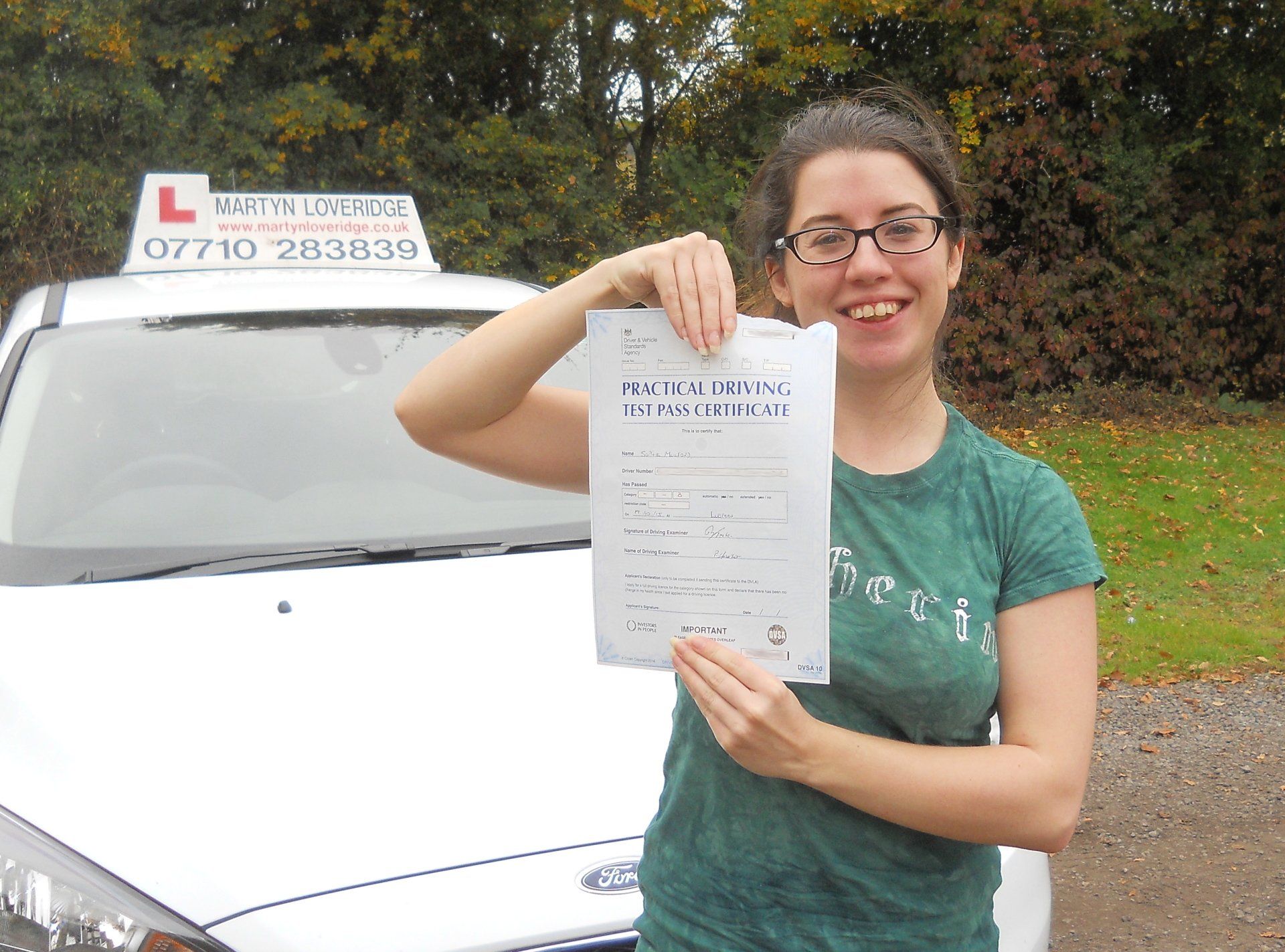 Martyn Loveridge Driver Training's customer 31