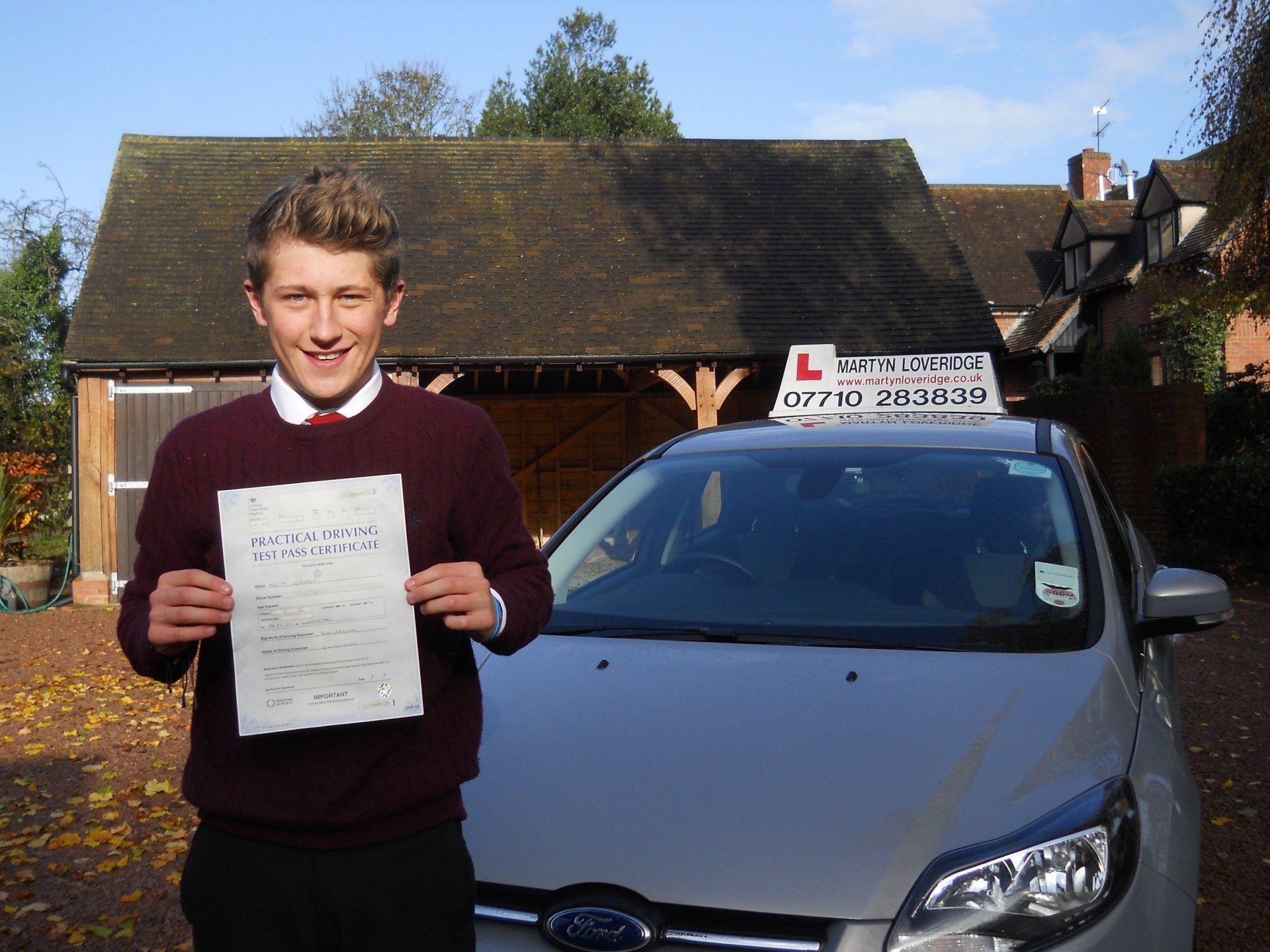 Martyn Loveridge Driver Training's customer 25