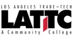 the los angeles trade tech community college logo is black and red