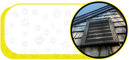 a picture of a dog house with a vent on the side of it .