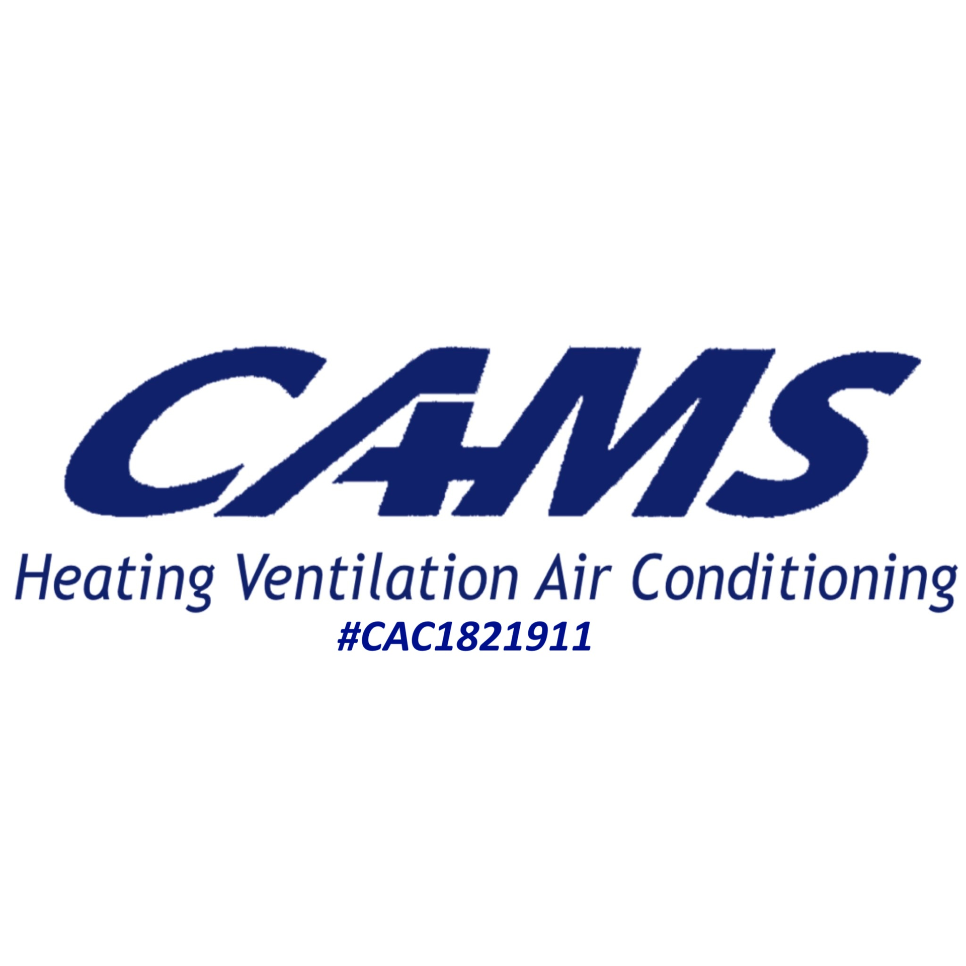 A logo for cams heating ventilation air conditioning