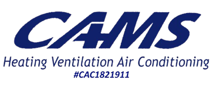 A logo for cams heating ventilation air conditioning