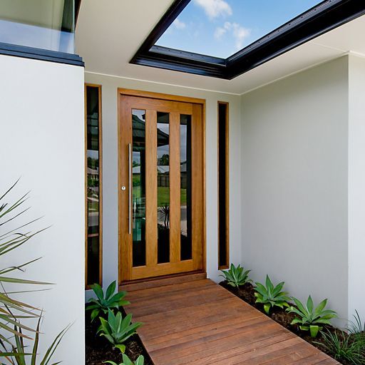Large Wooden Glass Door — Bungalow, QLD — Johnston Joinery