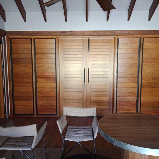Closed Folding Door — Bungalow, QLD — Johnston Joinery
