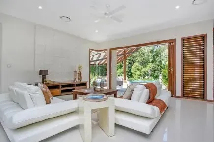 White Sofa — Bungalow, QLD — Johnston Joinery