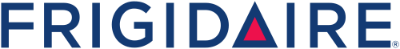 The word frigidaire is written in blue and red on a white background