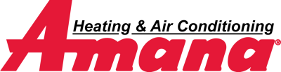 The logo for a company called amana heating and air conditioning