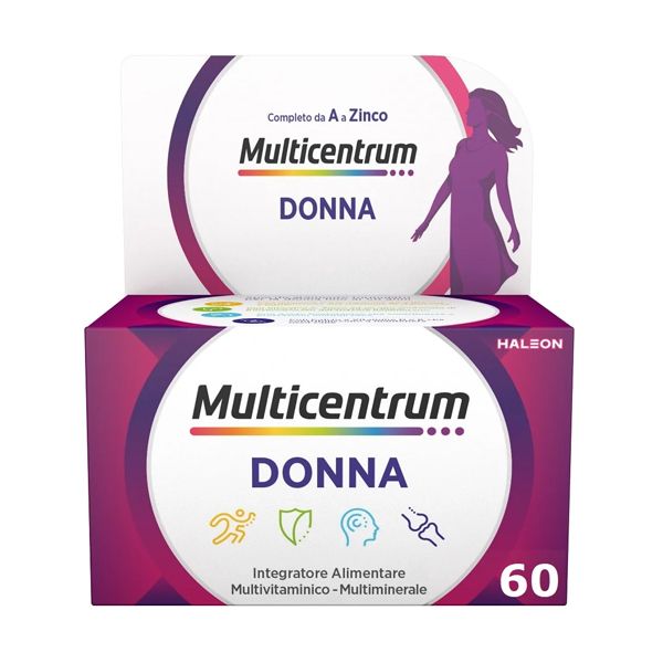 Una scatola di multicentrum donna da 60 compresse