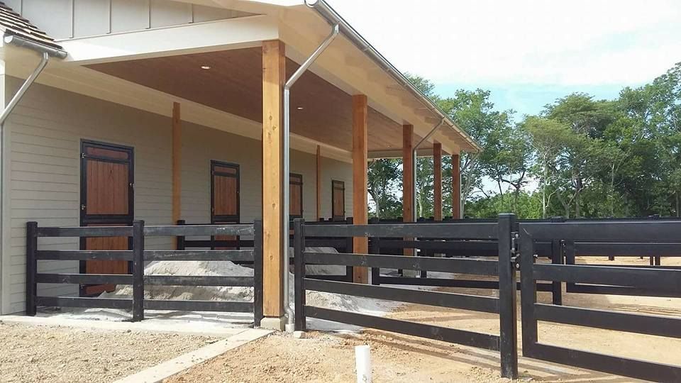 Barn with covered livestock area