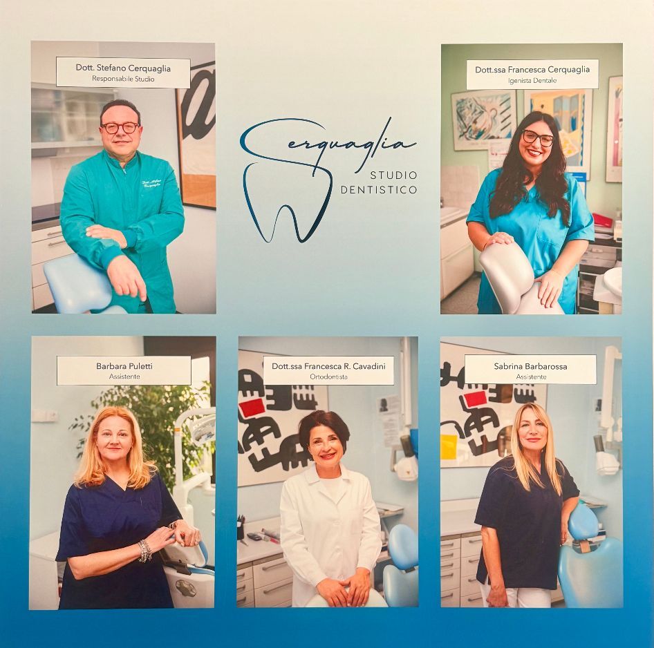 lo staff dello studio dentistico Cerquaglia
