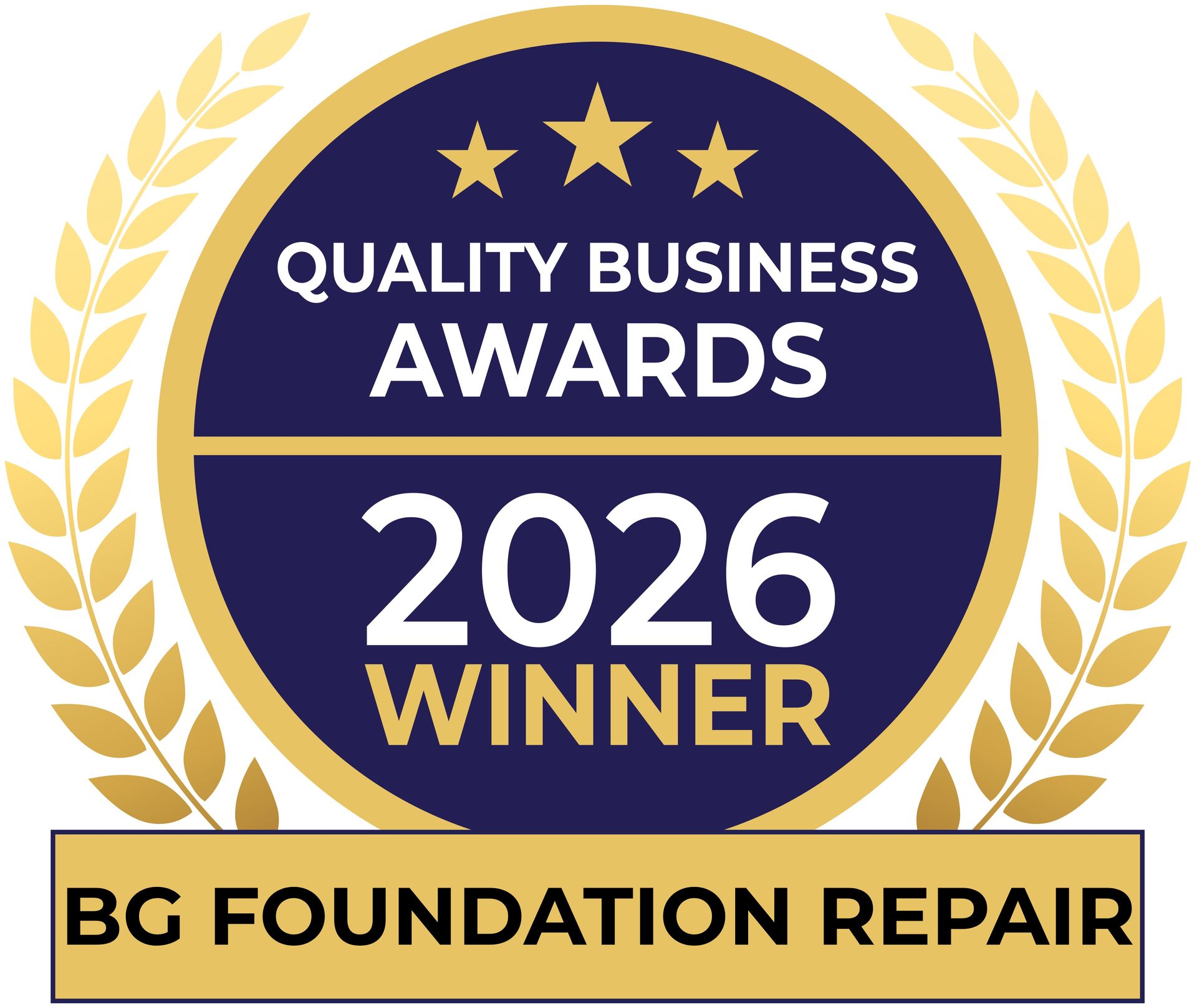 BG Foundation Repair Quality Business Award Winner 2026