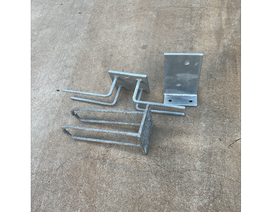 Galvanised Castin Plates Sitting On A Concrete Surface — Quality Fabrications & Welding Pty Ltd In Bohle, QLD
