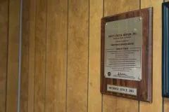 Wooden wall with certificate  | Joey's Truck & Auto Repair