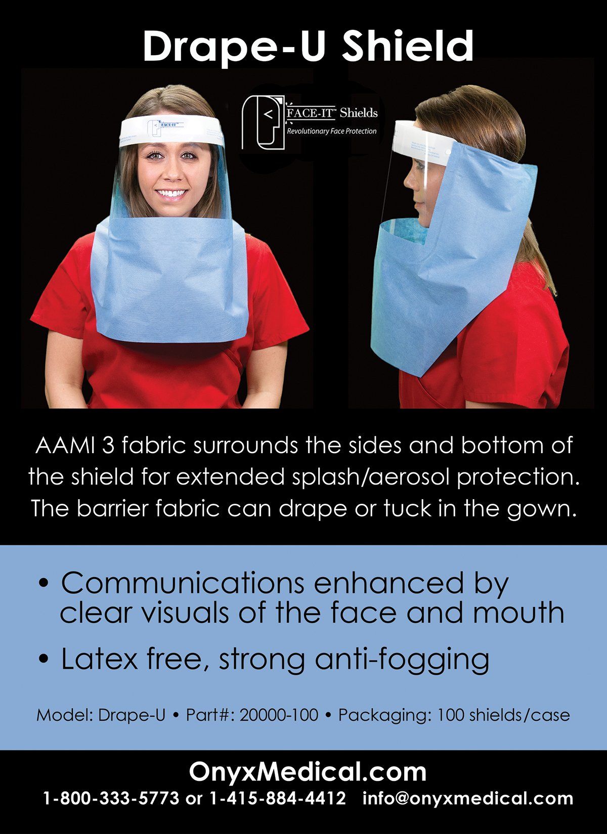 Image of Face Shield flyer page 1