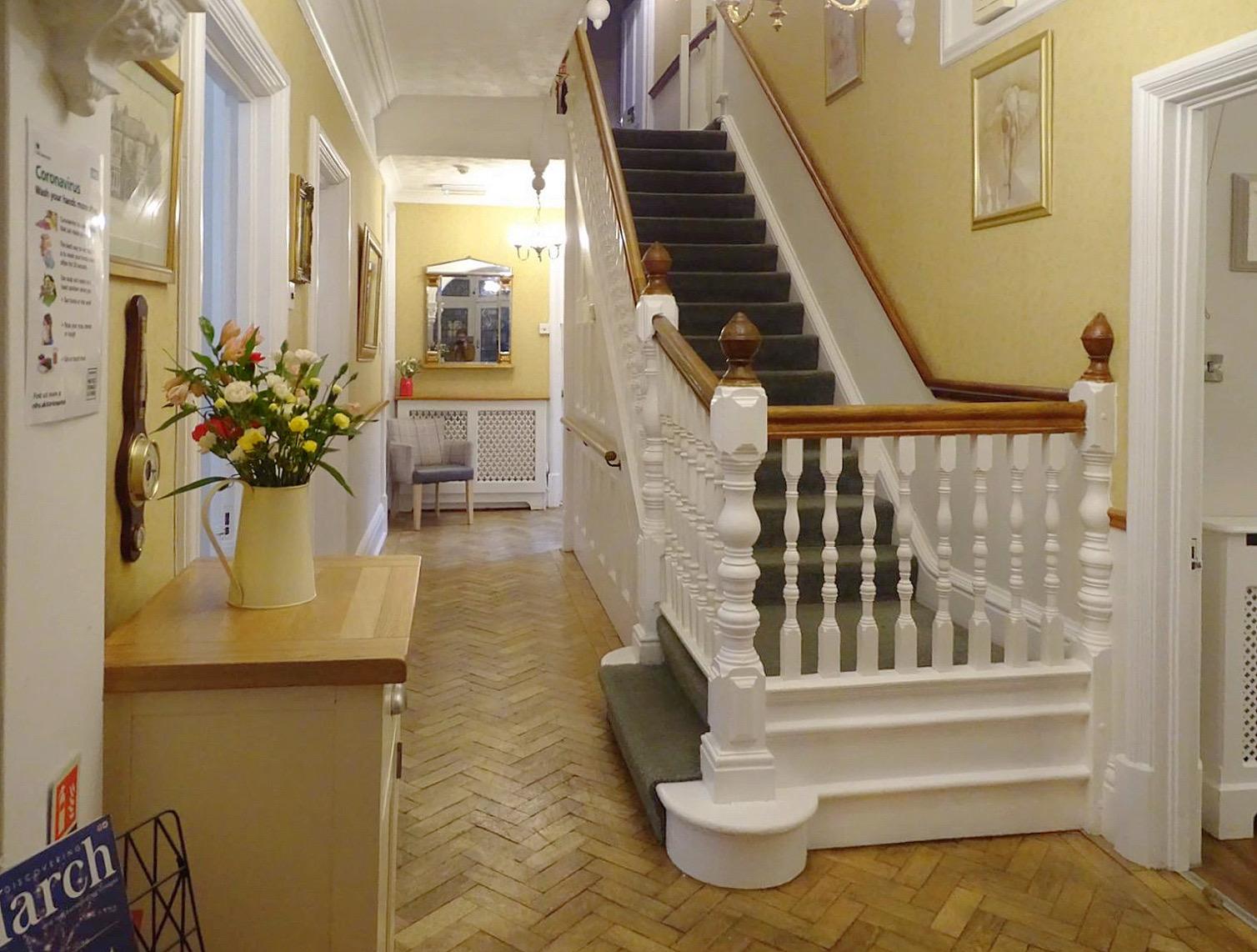 view of a staircase at Clovelly House