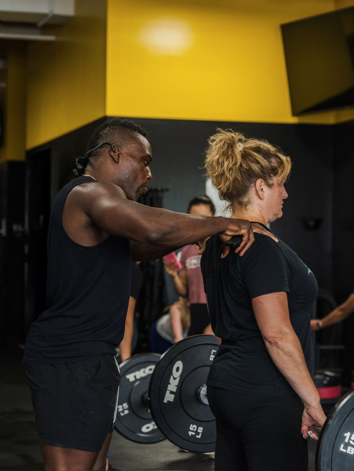 Charles instructing correct posture